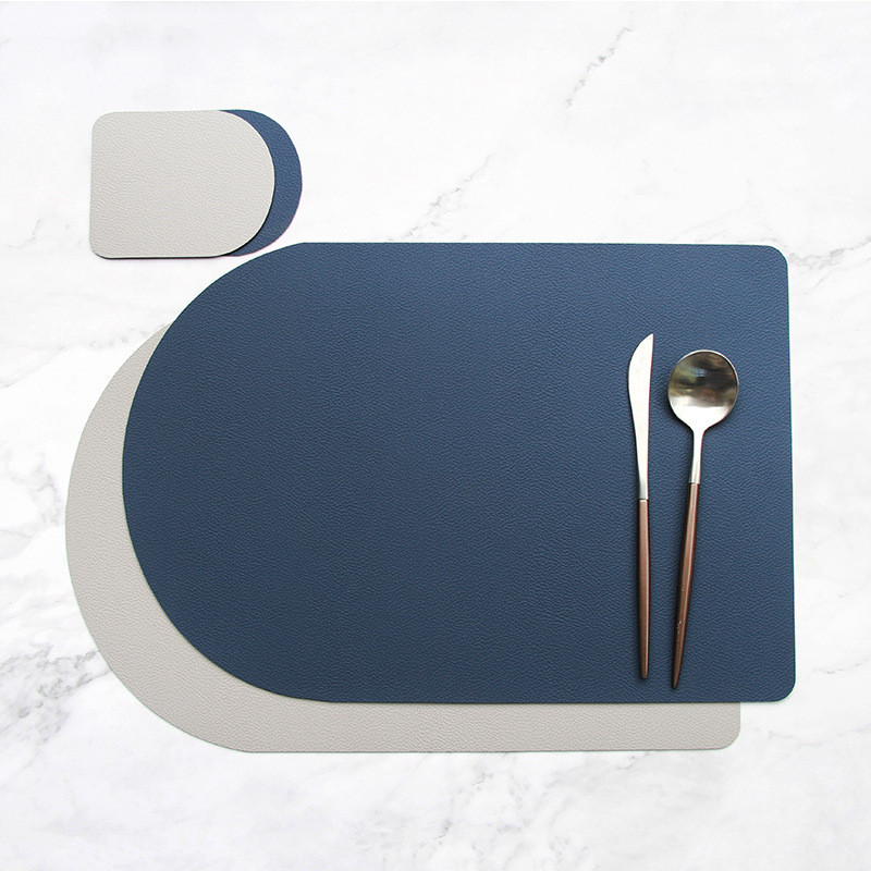 Household Leather Waterproof Placemat Hotel Restaurant
