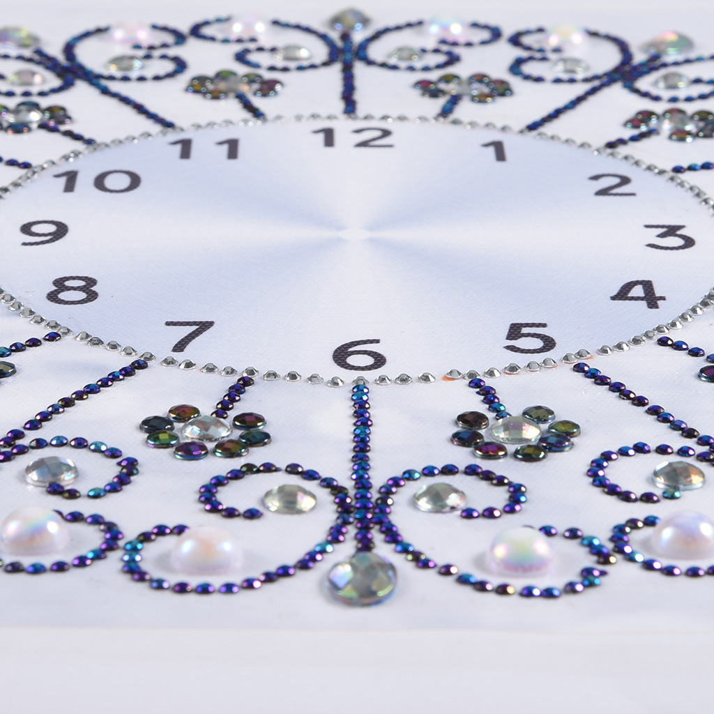 Cross-stitch Clock Living Room Brick Painting
