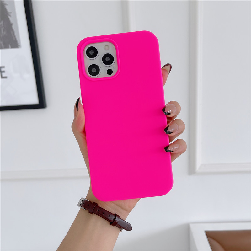 Liquid Silicone Mobile Phone Case All-inclusive Solid Color - Image 15