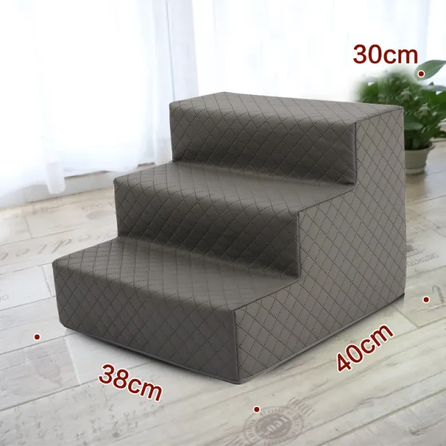 Pet Dog Stairs Climbing Sponge Steps To Bed Climbing Ladder Grey - Shop at LoveMi