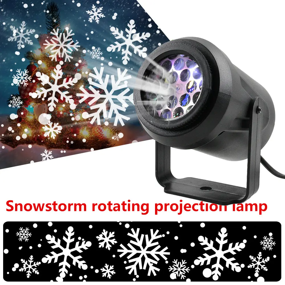 Projector Lamp High-brightness Christmas Snowflake Indoor Holiday