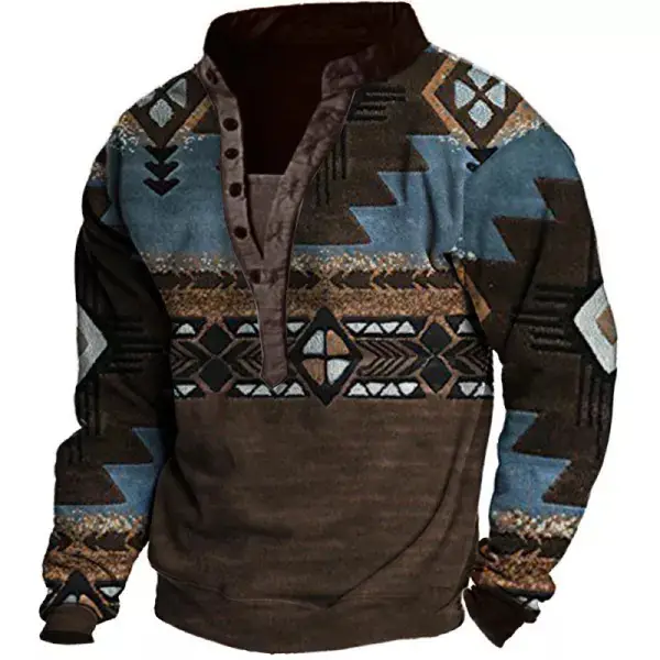 New Casual 3D Digital Printing Men's Sweater