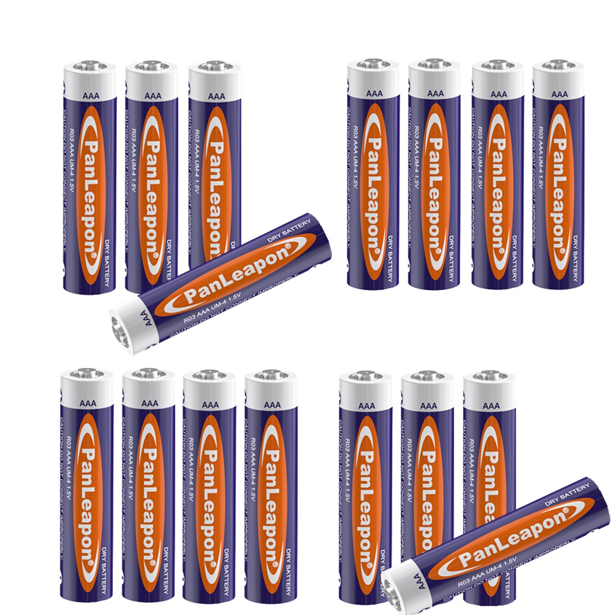 8 OR 16PCS X AAA Zinc Carbon Batteries - New R03 UM-4 1.5V Longest Expiry