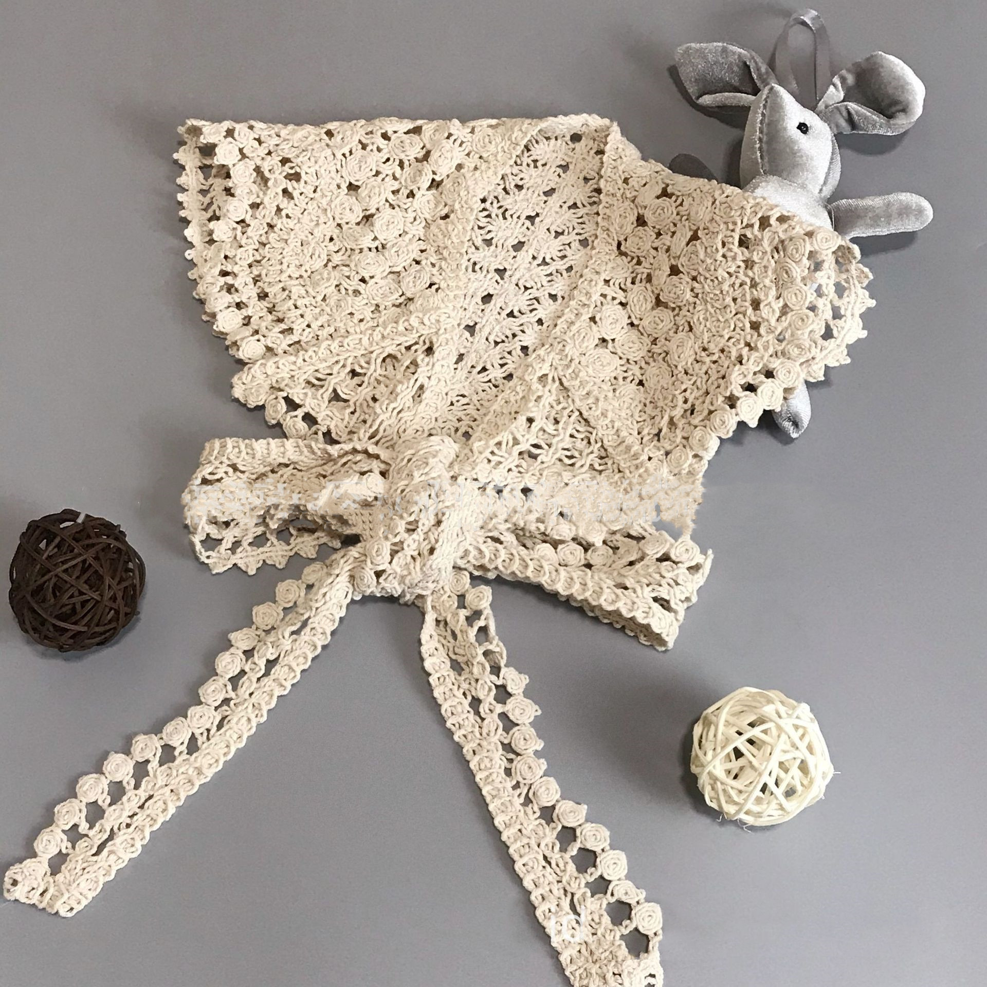 Thin Flower Shawl All-matching Short Sun Protection