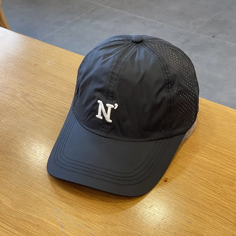 Solid-color Letter N Three-dimensional Embroidered Waterproof Mesh