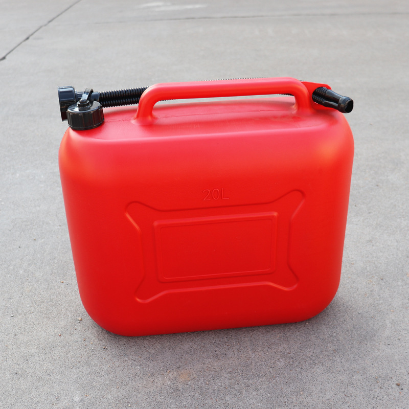 Red Plastic Thickened Gasoline Can