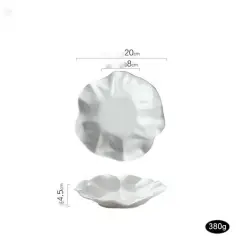 Irregular Ceramic Plates With Special-shaped Personality - White - View 1