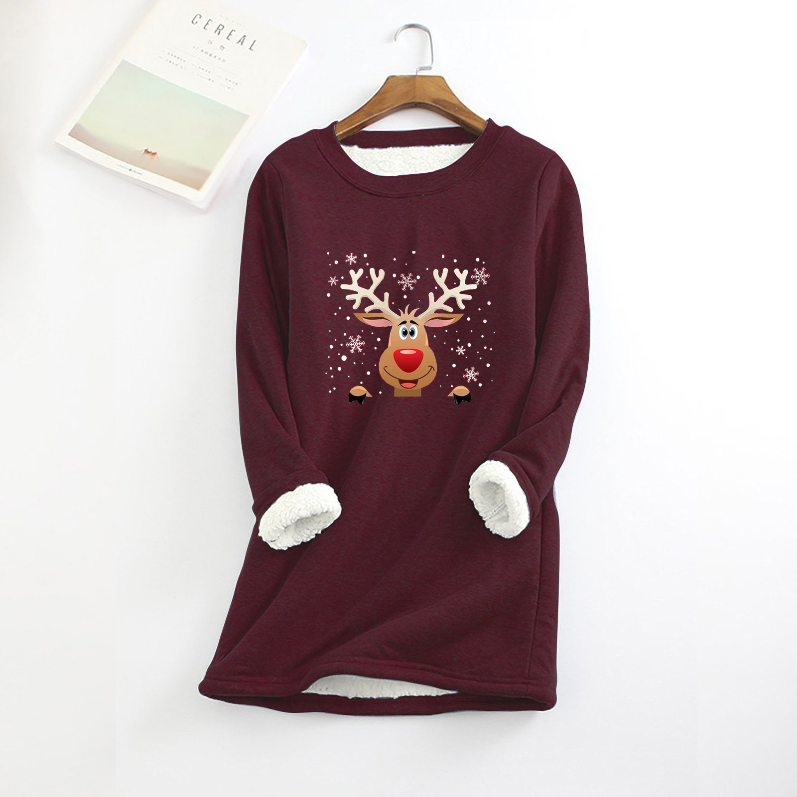 Women's Fashion Velvet Padded Thermal Bottoming Shirt Sweater