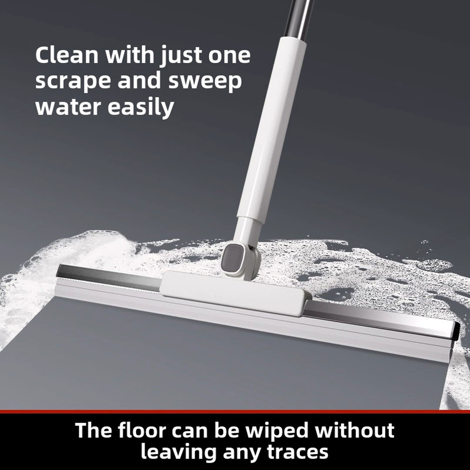 Broom Folding Dustpan Set Combination Household Wiper Blade Hair Sweeping-Only — image 5