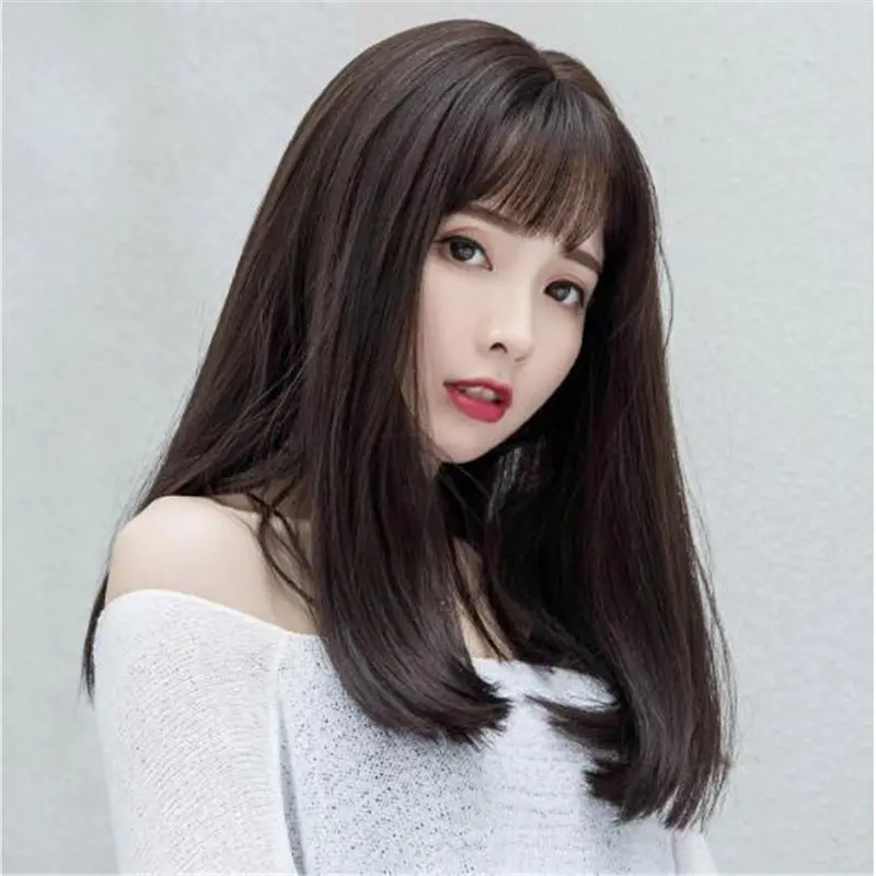 Japanese And Korean Wig Women's Air Bangs