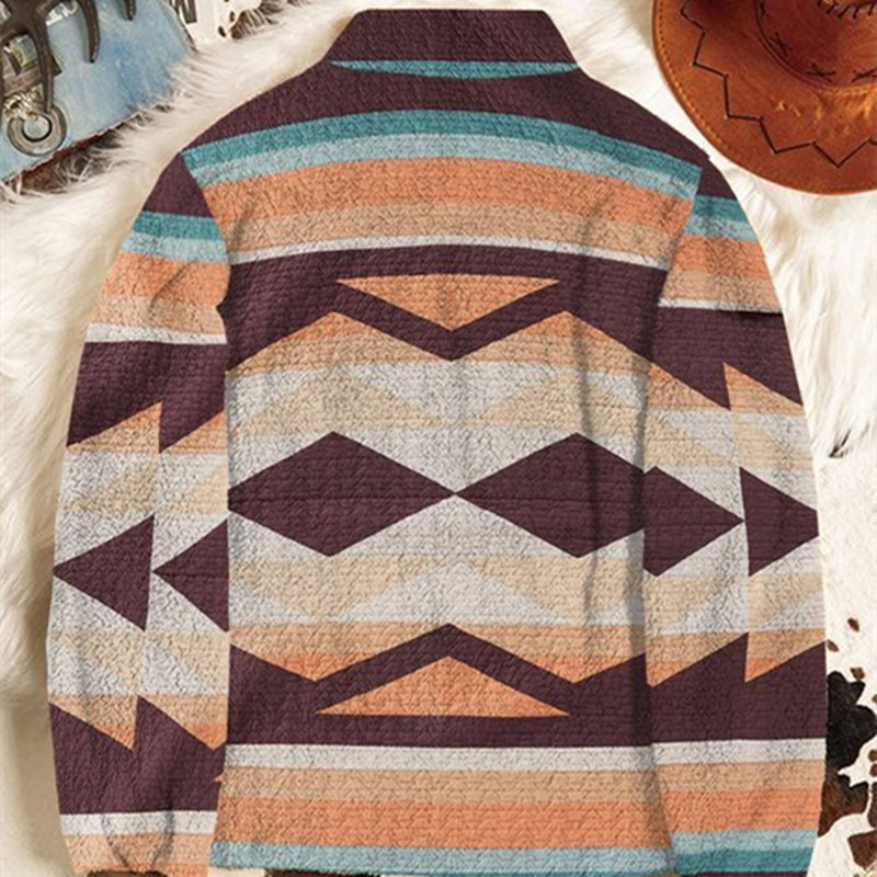 Autumn And Winter Casual Button Pocket Flannel Plush Men's Sweater