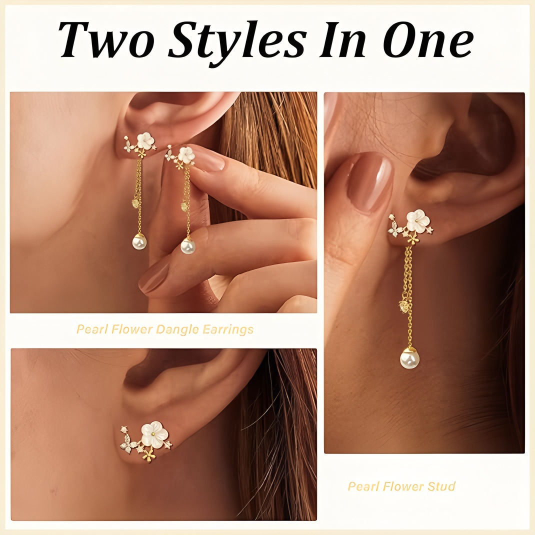 Light Luxury Long Chain Pearl Earrings