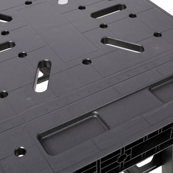 Foldable Work Bench,Portable Workstation,Work Bench Suitable for Garage,Workshop and Home,1650LBS Capacity,Black-36