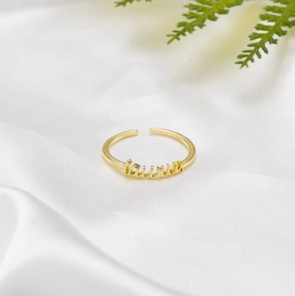 Simple Personality Twelve Constellation Ring Female Letter Ring
