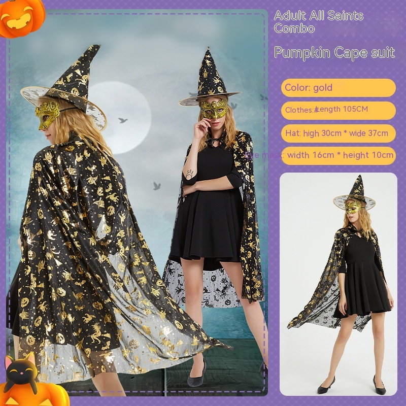 Costume de vampire Halloween adulte avec cape 7