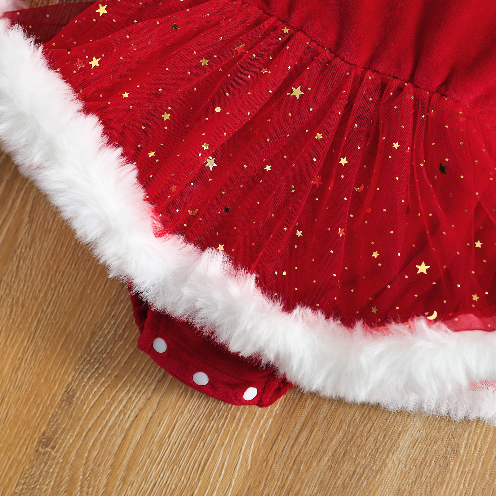 Christmas Baby Red Romper Newborn Toddler Infa — foto 5