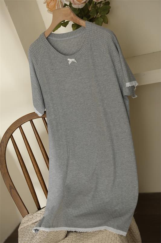 Title 19, Round Neck Rayon Nightdress Women