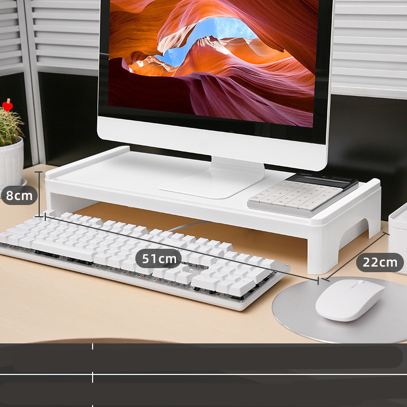 OrganiBoost Pro Monitor Stand with Drawers - Desktop Organizer | Shop Now on CyberRigStore.com