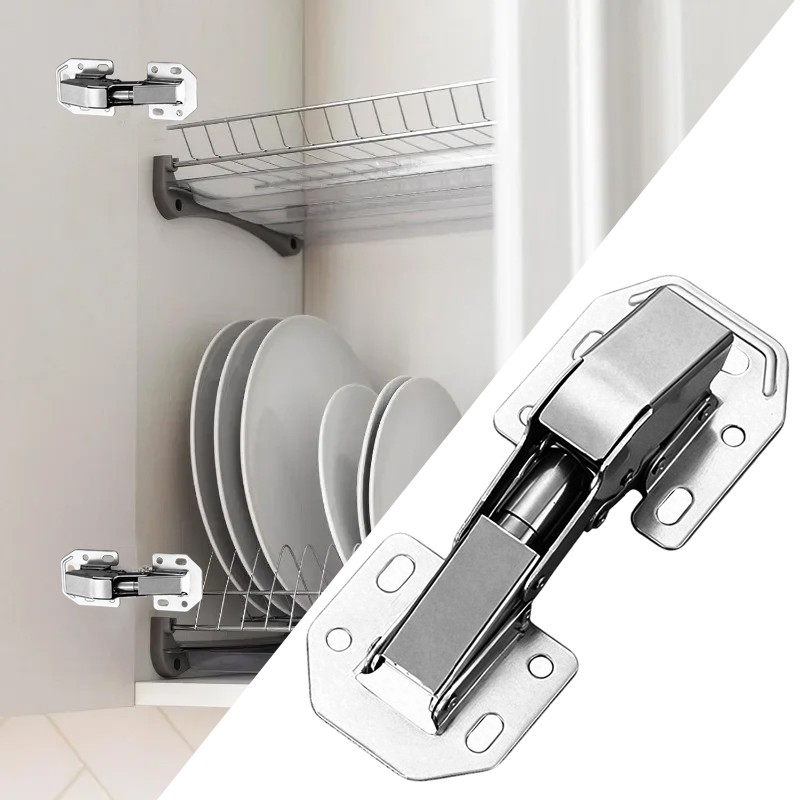 10X 90Degree Hidden Hinges Frameless Cabinet Large Angle Soft Closing UK