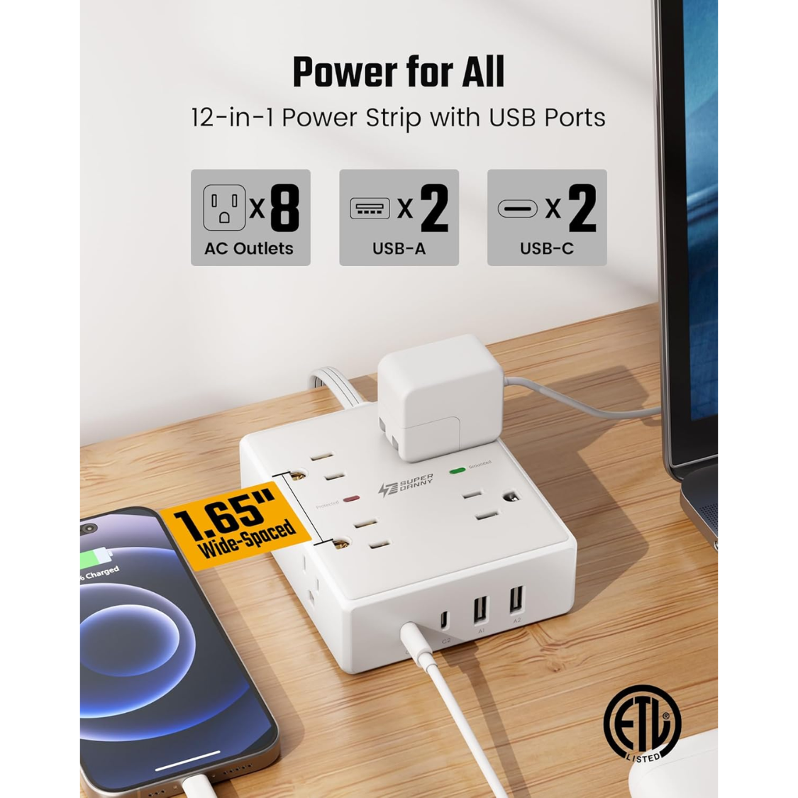 Rallonge de 10 pieds avec prises multiples – Image 7