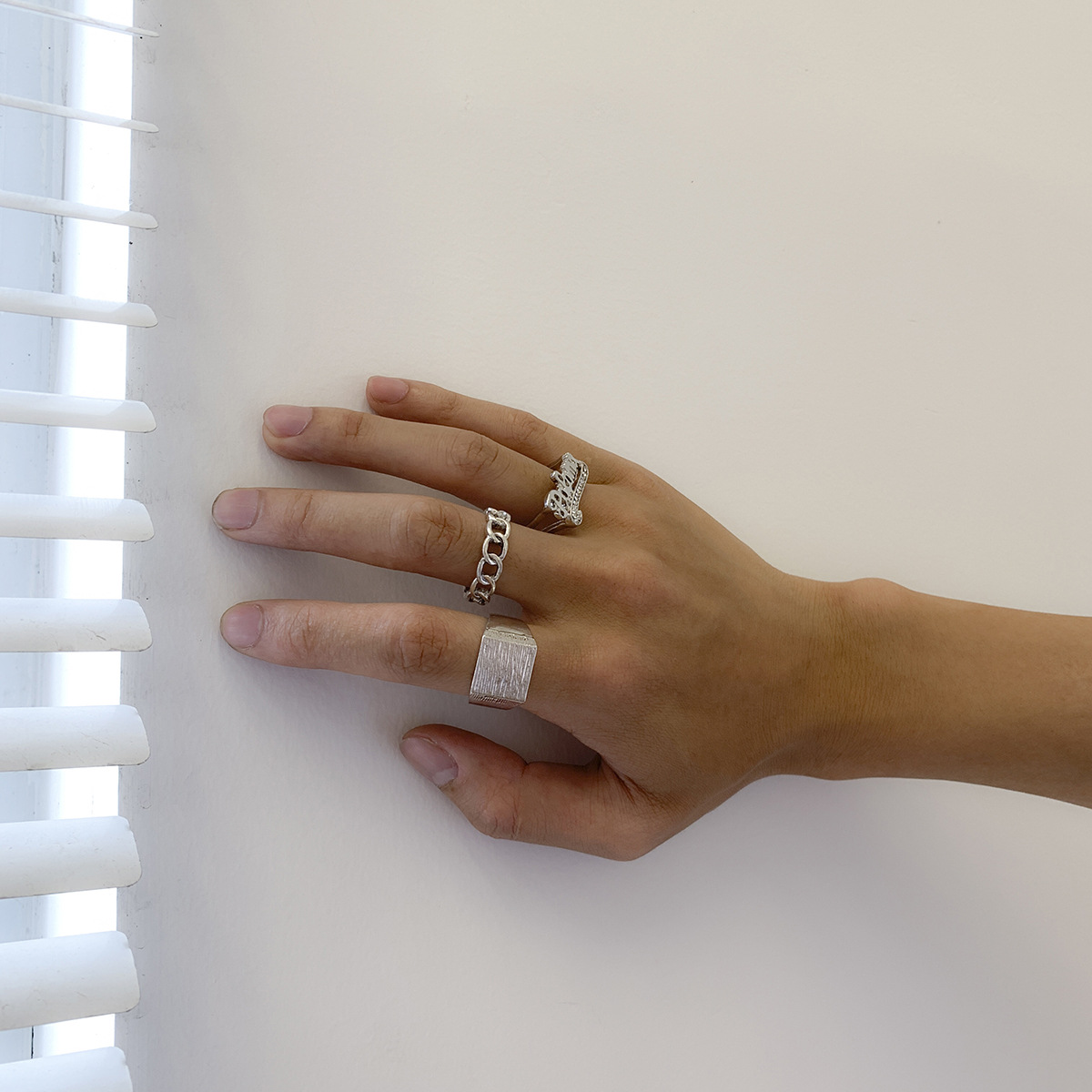 American Street Hip-hop Trend Korean Ins Style Design Ring