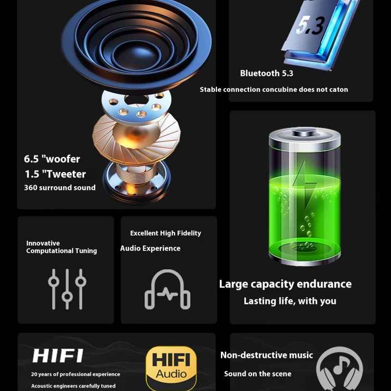 Karaoke Machine With 2 Wireless Microphones And RGB Color Lights,Karaoke... 9