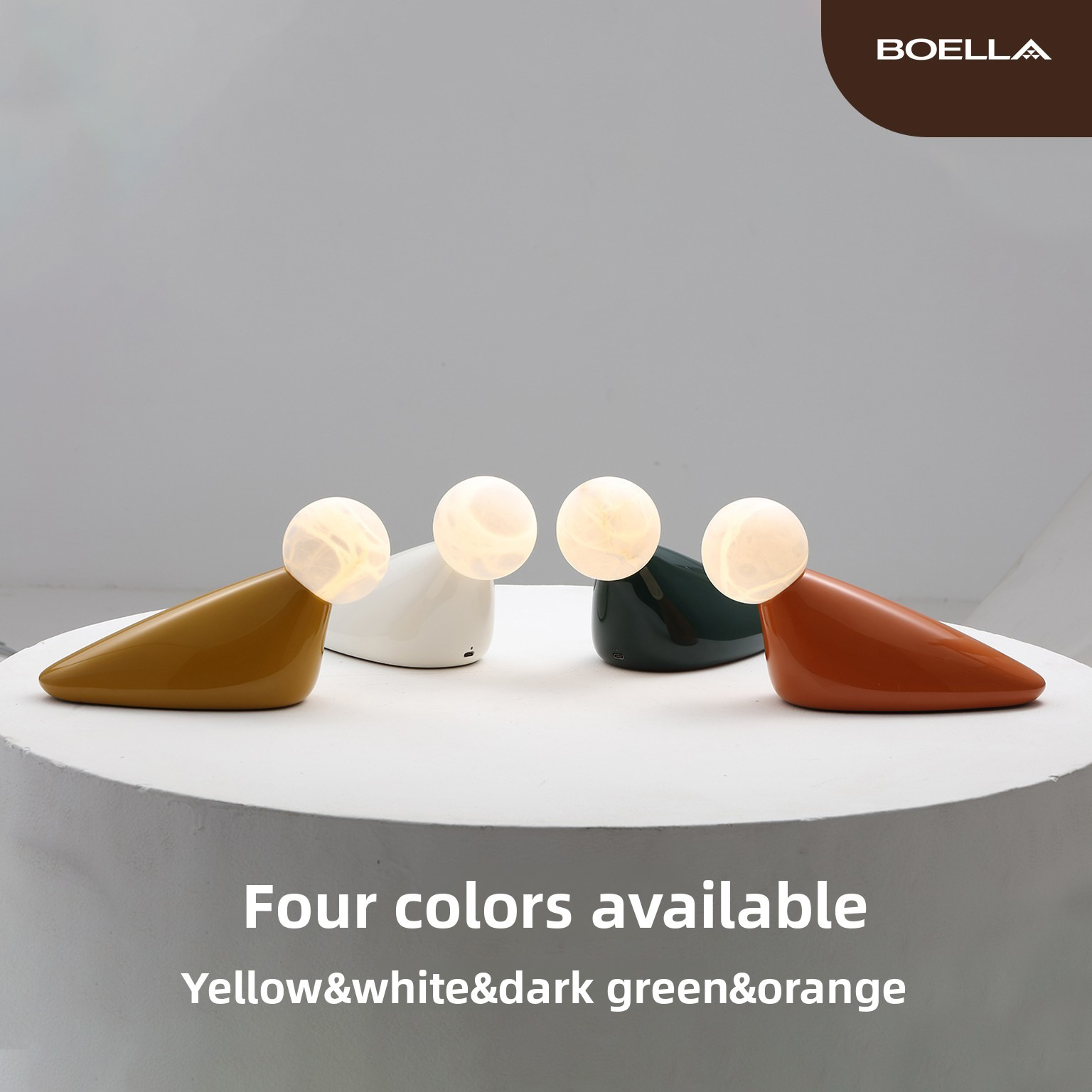 The Waterbird Moon - Luxury Spanish Alabaster & Aluminum Lamp