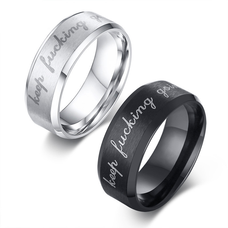 Men's Fashion Casual Stainless Steel Plated Ring