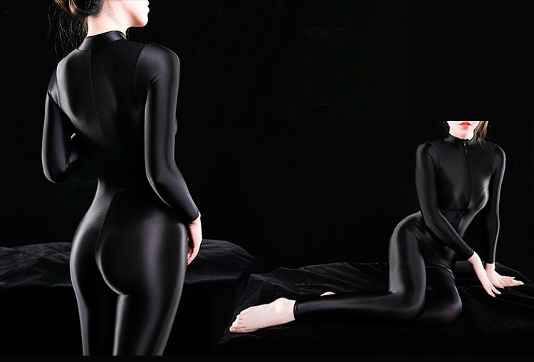 Title 9, Shiny Luxury Shiny Thin Silky Tight Jumpsuit