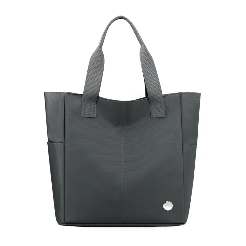 Shoulder Bag Youth Nylon Horizontal Tote - Grey