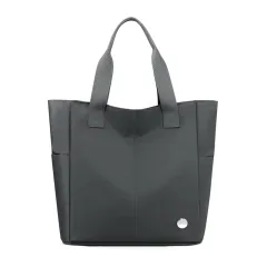 Shoulder Bag Youth Nylon Horizontal Tote - Grey - View 1