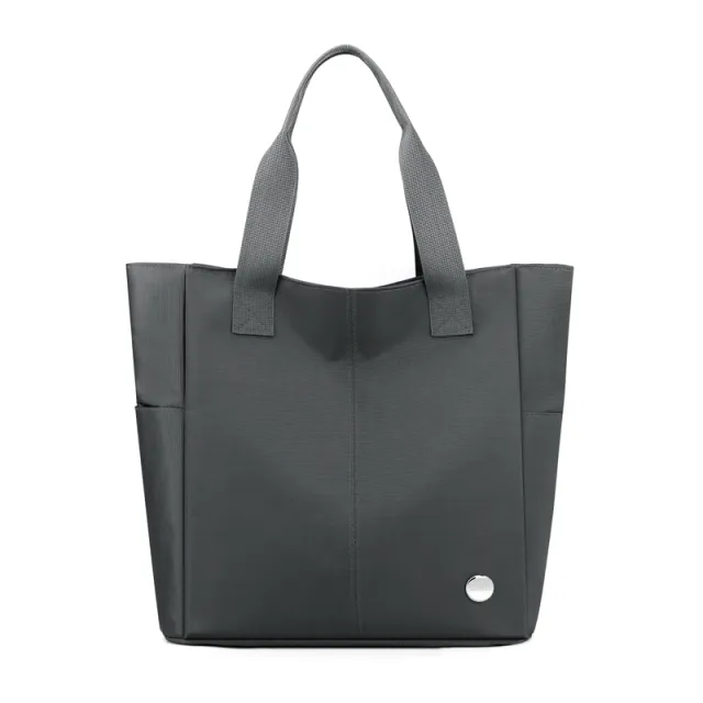 Shoulder Bag Youth Nylon Horizontal Tote Grey - Shop at LoveMi