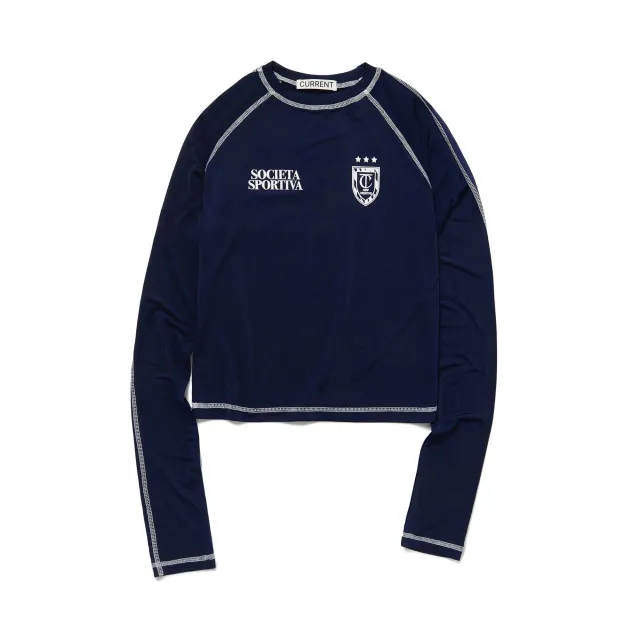 Fit Sweatshirt Slim Short Long Sleeve Navy Blue - Shop at LoveMi