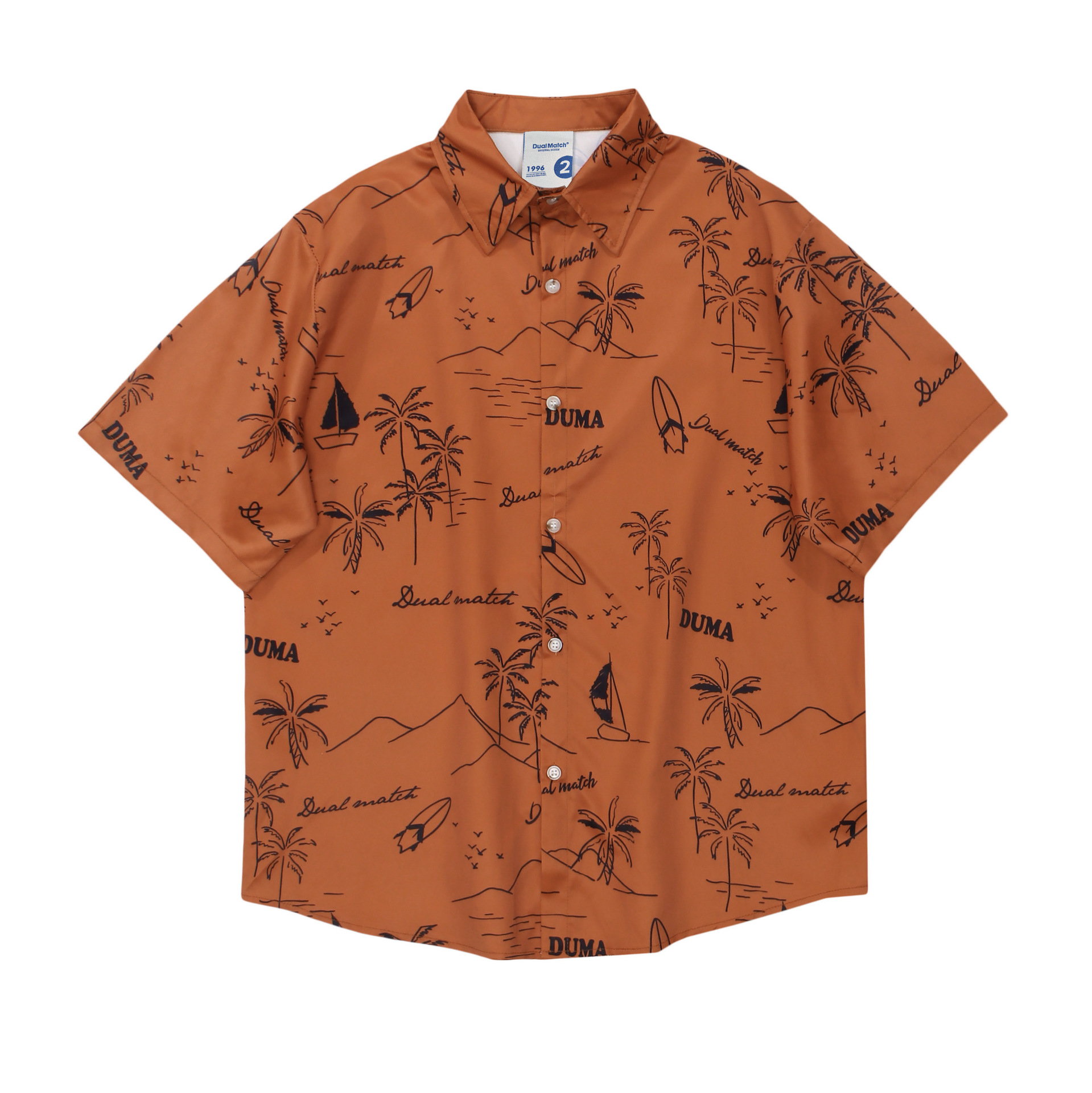 American Street Trend Retro West Coast Style Short Sleeves