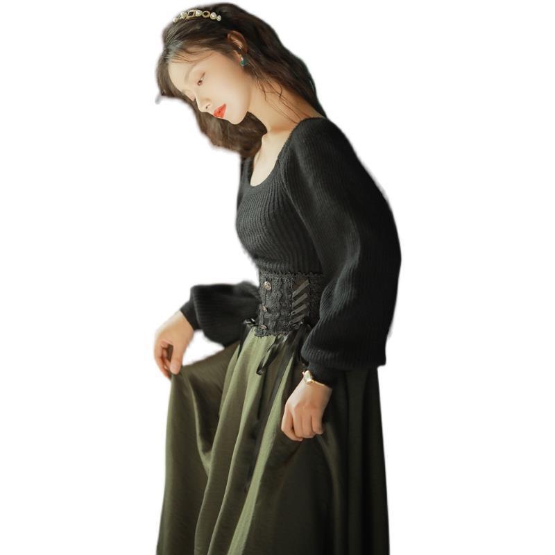 Vintage Solid Color Princess Court Dress