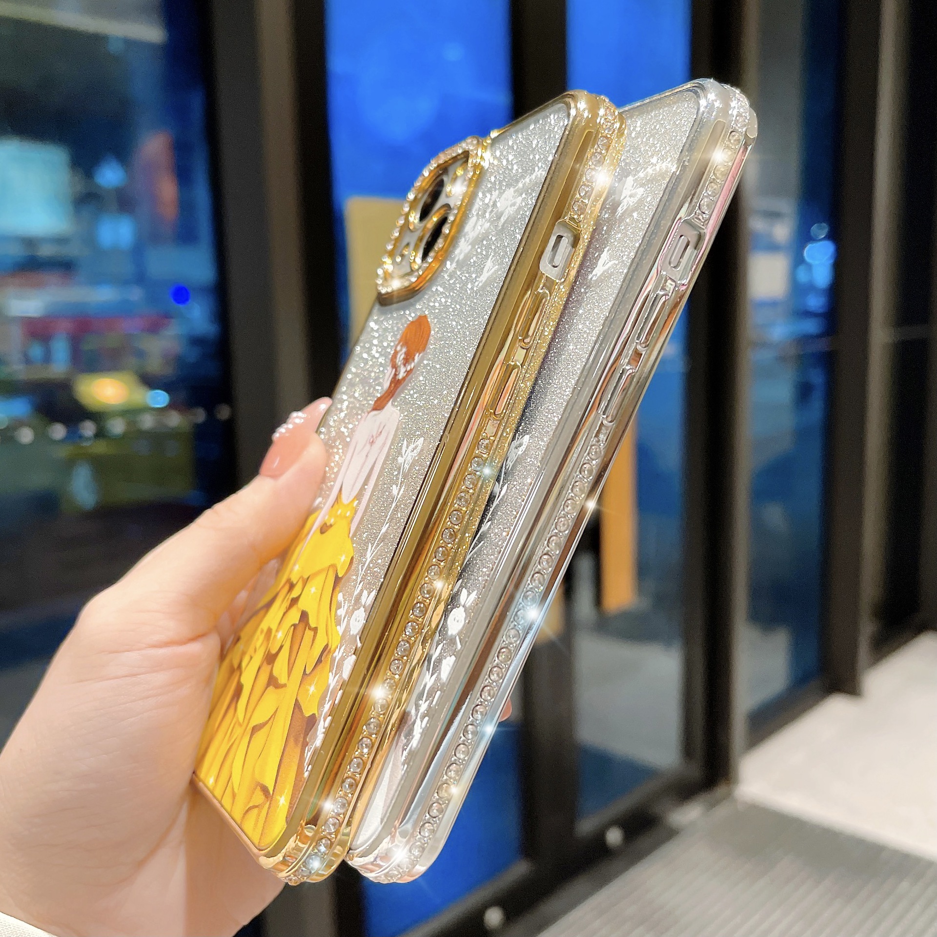 Luxury Glitter Gradient Rhinestone Phone Case - Image 8