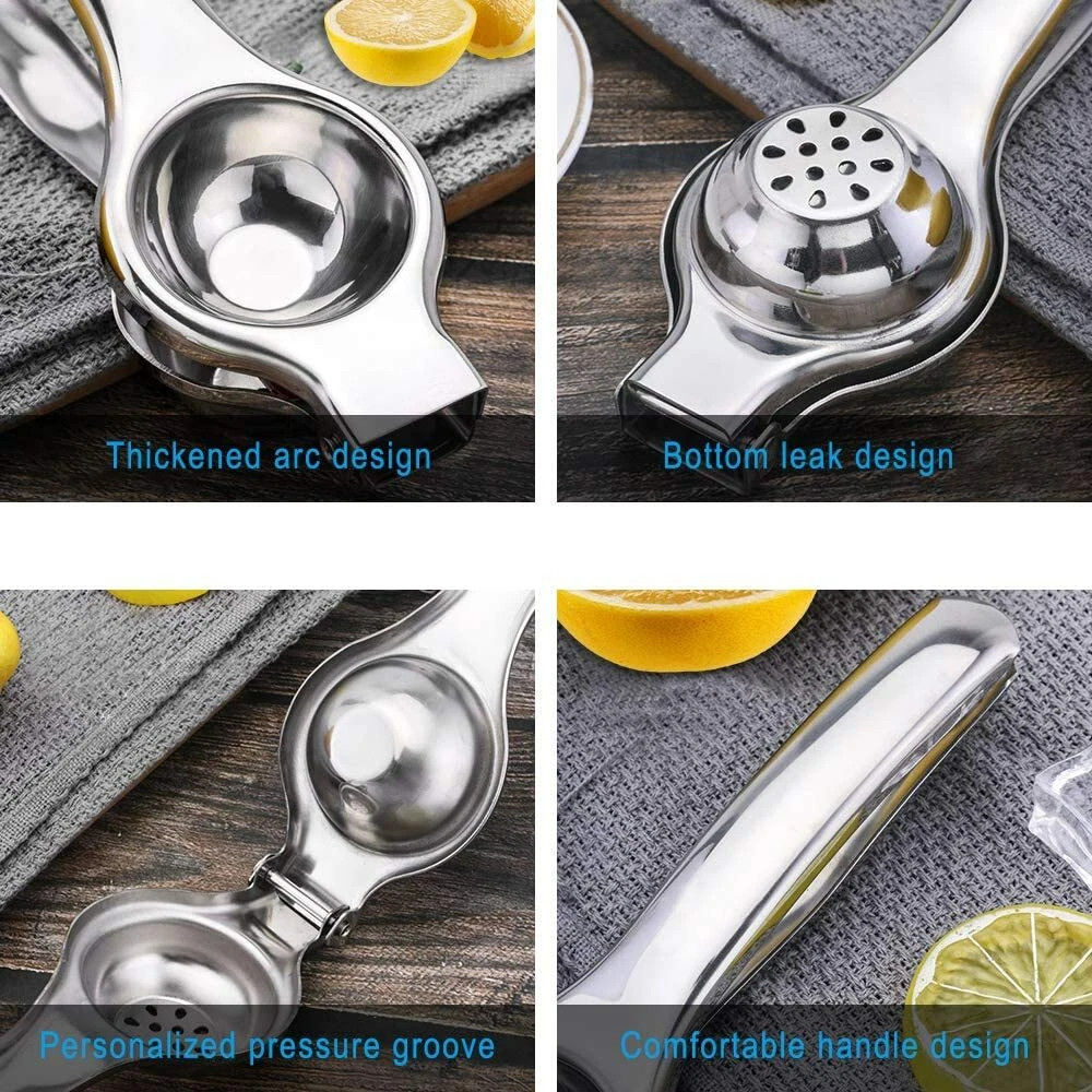 Handheld Stainless Steel Citrus Juicer - Perfect For Lemons, Oranges & Limes — image 7