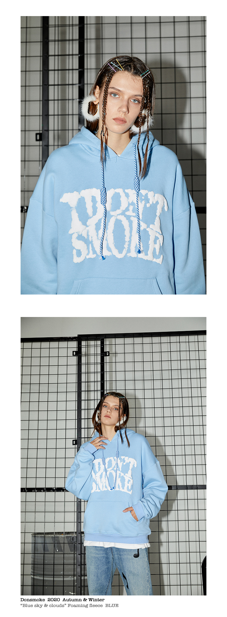 Title 2, Loose hooded plus fleece sweater