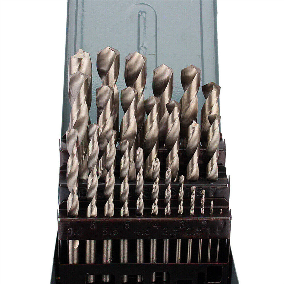 25 Piece HSS Metal Drill Bit Set 1mm-13mm High Speed Metric Tool Kit NEW UK — image 11