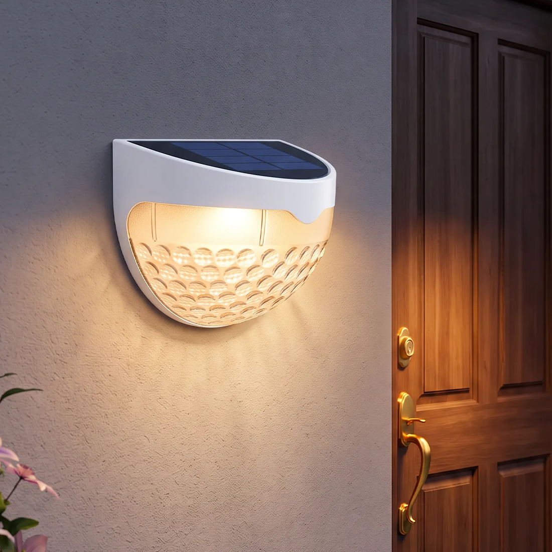 8PCS Super Bright Solar Powered Door Fence Wall Lights LED Outdoor Garden Lamp — image 4