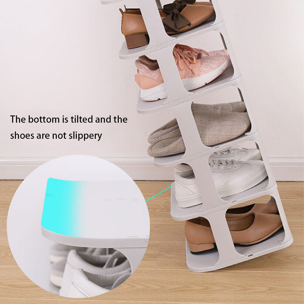 7 Tier Shoe Rack Tall Storage Shelf Unit Cabinet Home Organiser Footwear Stand