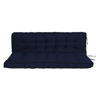 Outdoor Swing Cushions 55 Inch,Waterproof 4in  Thick Porch Swing Cushion Replacement With Backrest And Ties,Comfortable 2-3 Seat Pation Swing Pad For Backyard,Garden,Lawn,Outdoor F