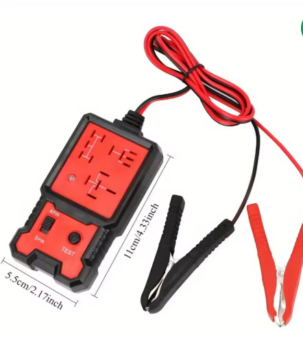 Car Relay Tester Voltage Tester Universal 12V Car Battery Checker Automotive Electronic Relay Tester LED Indicator Light