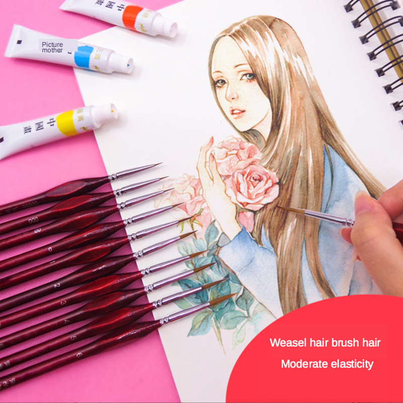 käsitsi maalitud guaššõlimaalide komplekt