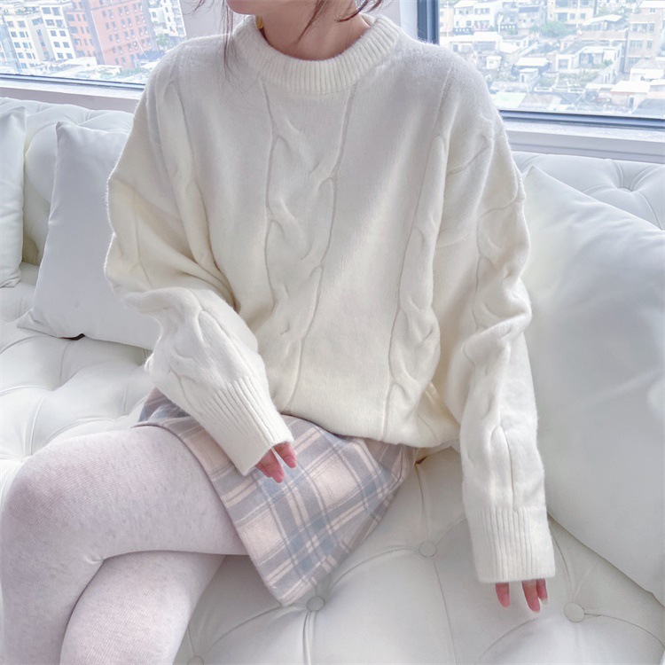 Title 2, Retro Japanese Thick Sweater Autumn And Winter