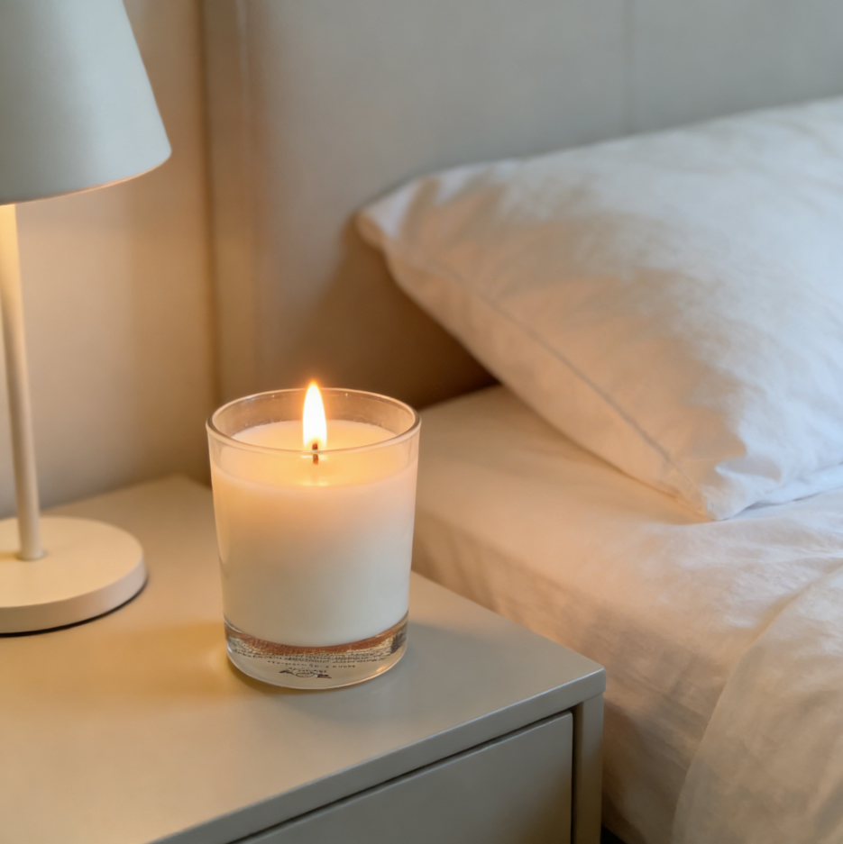 Soy Wax Scented Candle, Citrus Bergamot Lavender Basil Cardamom Patchouli Vetiver Oakmoss, Herbaceous Woody Aromatherapy Candle For Home Relaxation