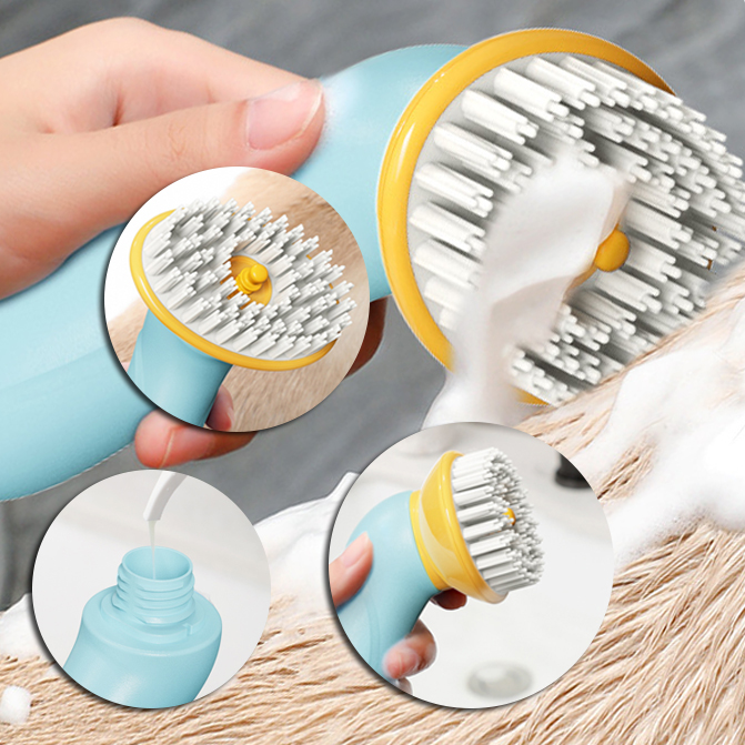 New Hand-held Pet Bath Brush Bath Brush Cleaning Pet Shower Hair