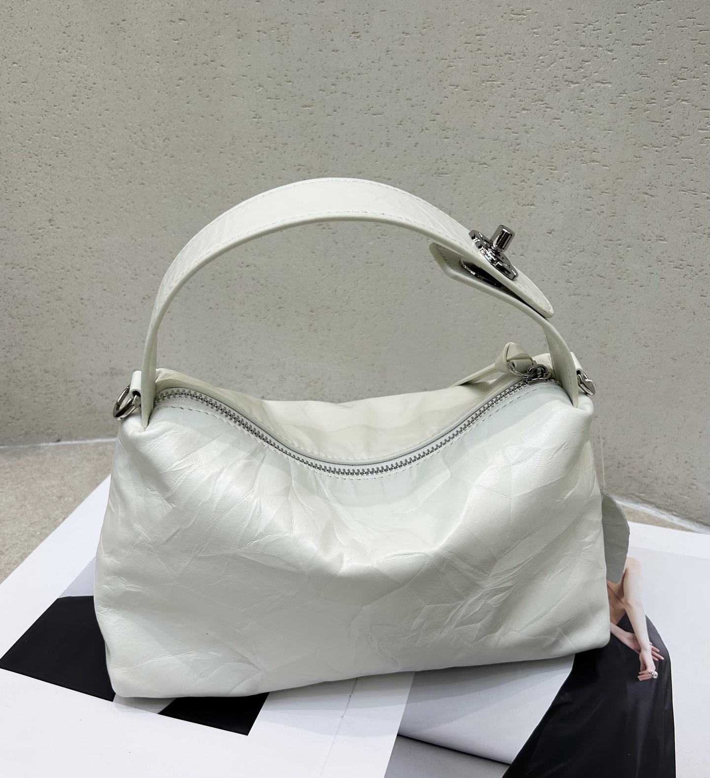 Top-grain Cowhide Hand-grain Tote Bag, High-end Versatile Small-batch Cross-border Genuine Leather Women's Bag 3