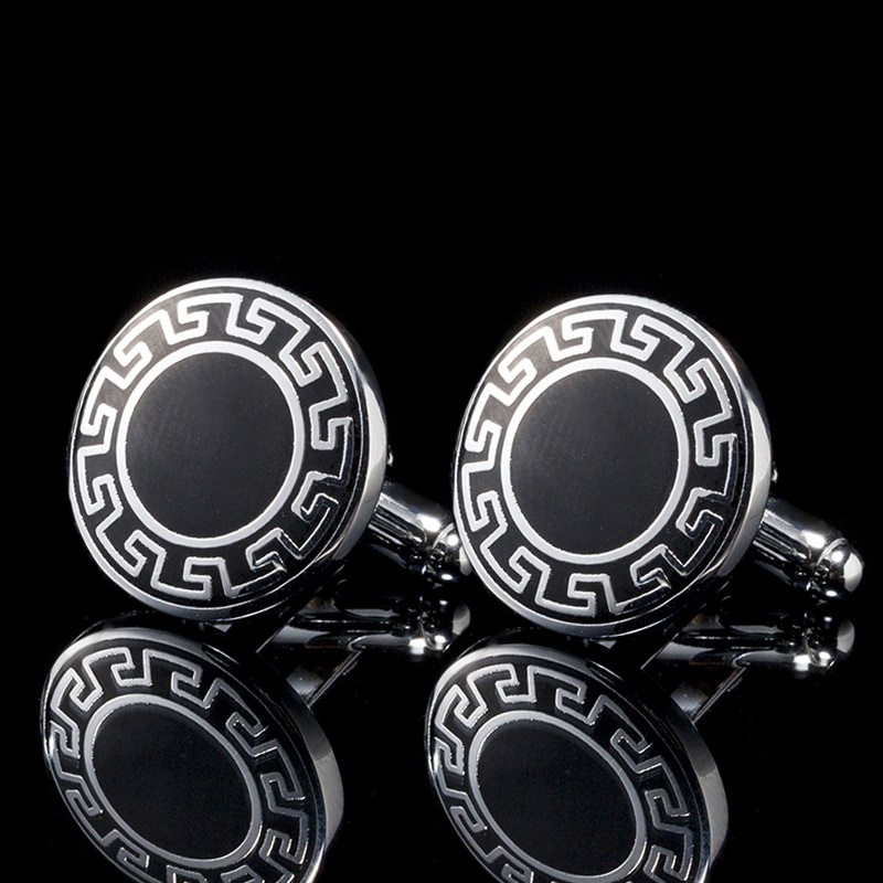 Square Men's Cufflinks Spot Simple French Cuff Buttons — foto 9
