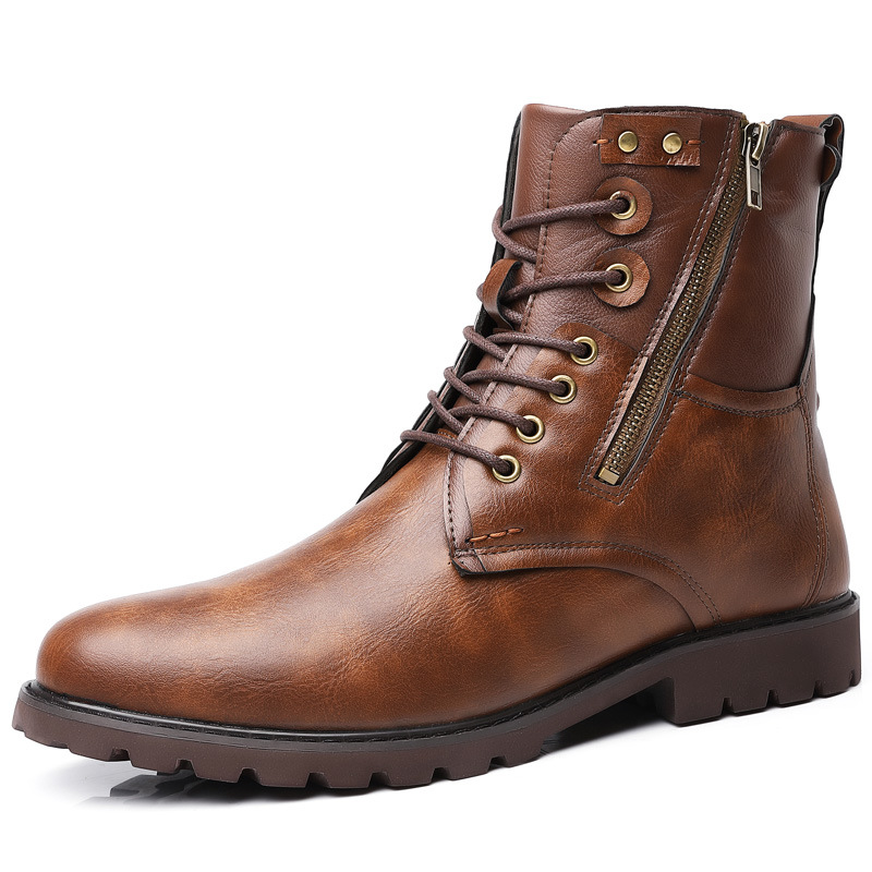 Title 5, Herren Casual High Boots mit seitlichem Reißver...